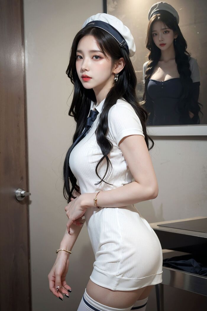No499 Uniform White AI Generated 123th image