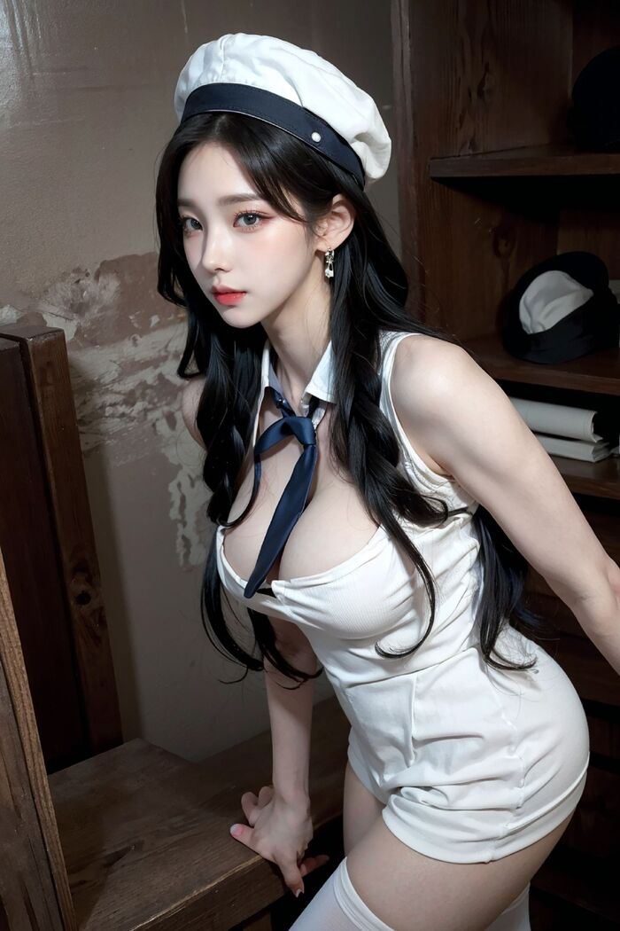 No499 Uniform White AI Generated 133th image