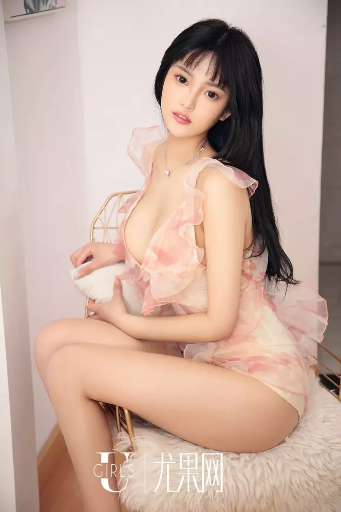 [Ugirls] U413_ Young model peach, pure student outfit + private pink pajama show perfect body, big breasts temptation photo 65P 38th image