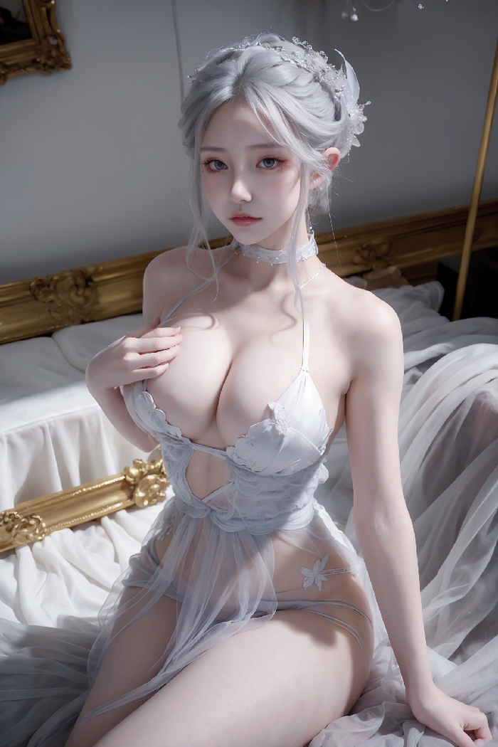 黑白公主3 Naked princess AI Generated 29th image