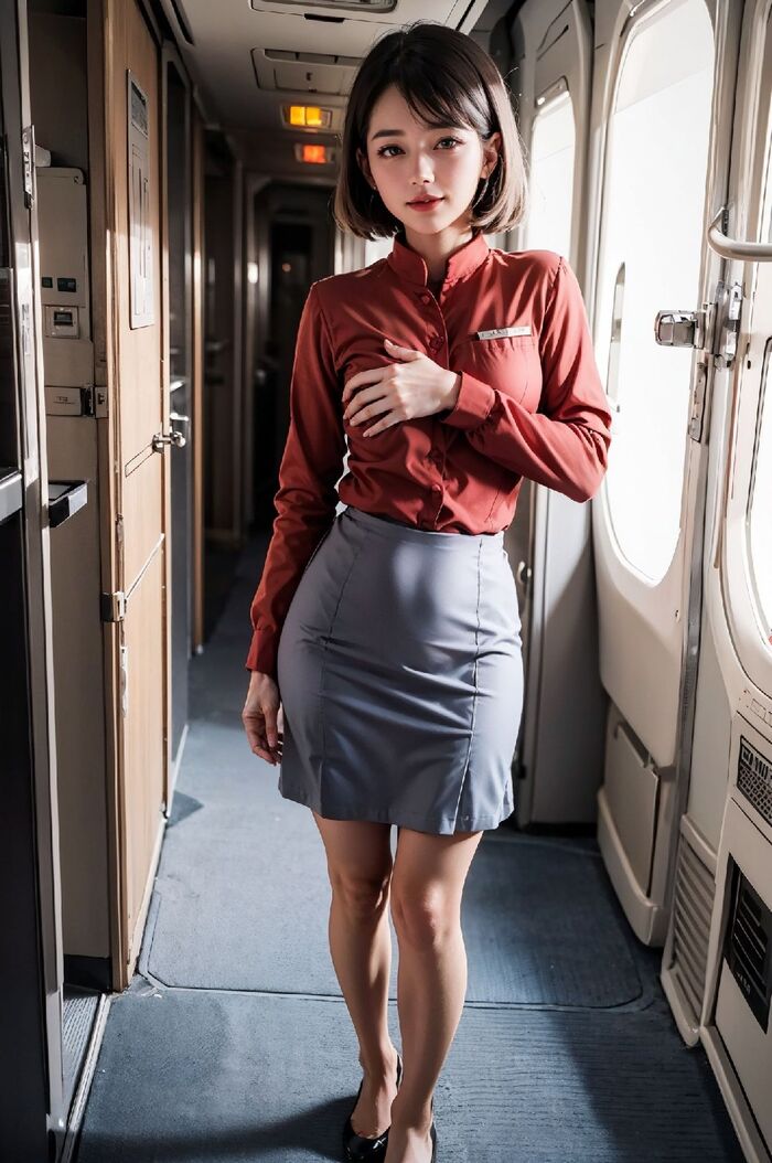 Flight Attendant 2.5D AI Generated 6th image