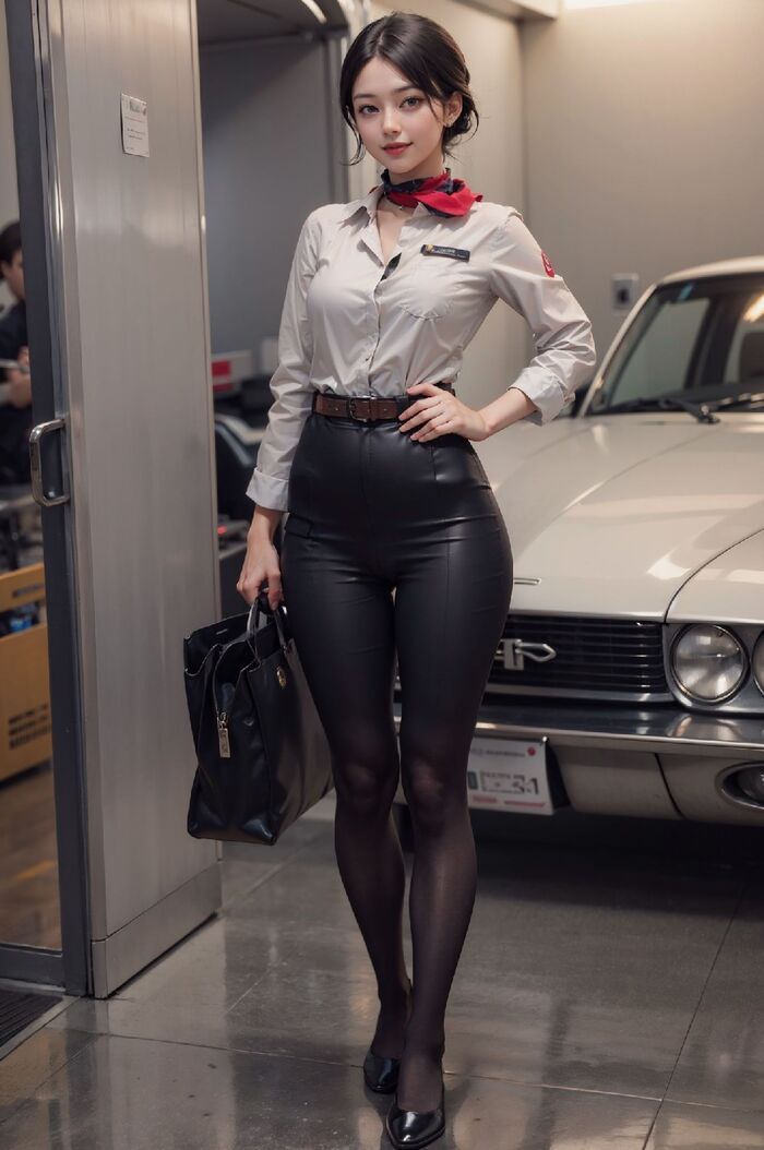 Flight Attendant 2.5D AI Generated 8th image