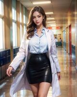 ◆PATREON◆魔法陣ウガ a working woman 7 AI Generated
