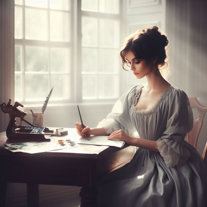 Classy Regency Women [AI Generated] AI Generated 32th image