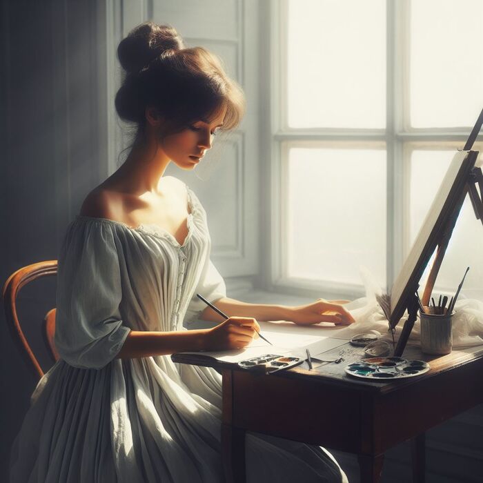 Classy Regency Women [AI Generated] AI Generated 33th image