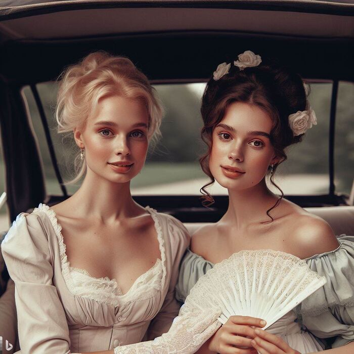 Classy Regency Women [AI Generated] AI Generated 53th image