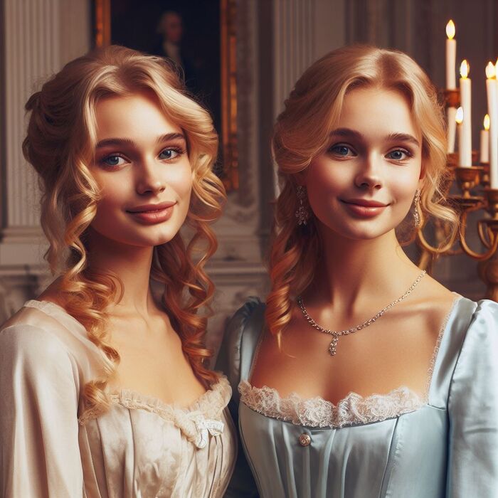 Classy Regency Women [AI Generated] AI Generated 61th image