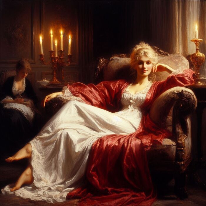 Classy Regency Women [AI Generated] AI Generated 63th image