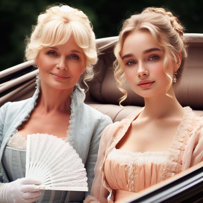 Classy Regency Women [AI Generated] AI Generated 73th image