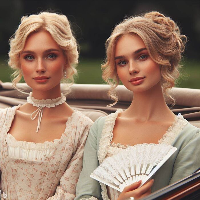 Classy Regency Women [AI Generated] AI Generated 76th image