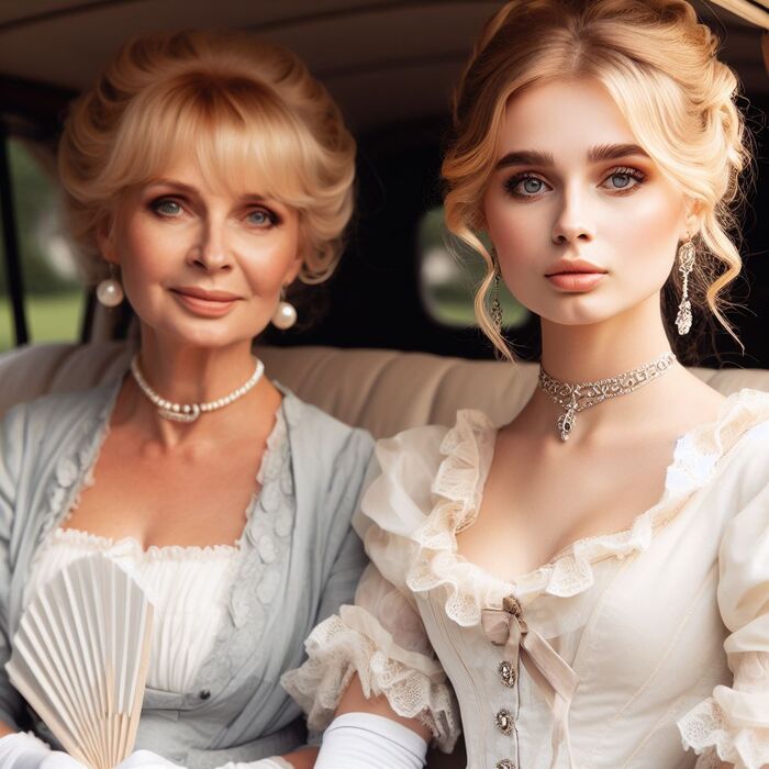 Classy Regency Women [AI Generated] AI Generated 77th image