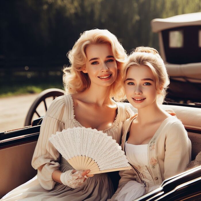 Classy Regency Women [AI Generated] AI Generated 78th image