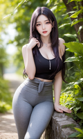 Spring outing girl 1080p AI Generated
