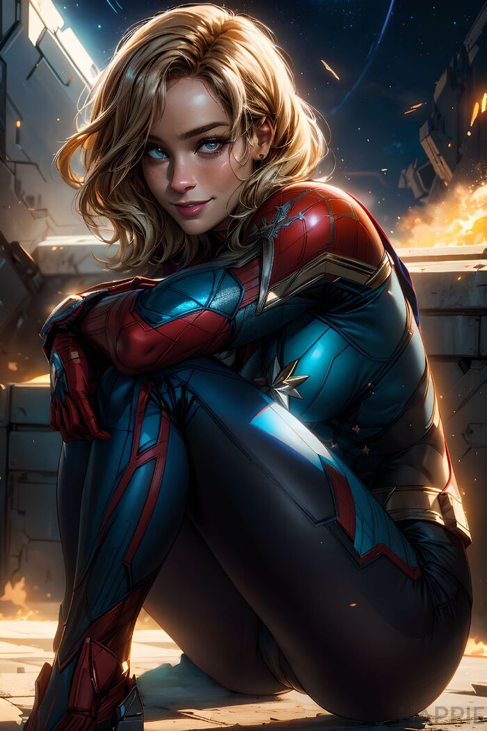 4K Captain Marvel (60 Images) AI Generated 12th image