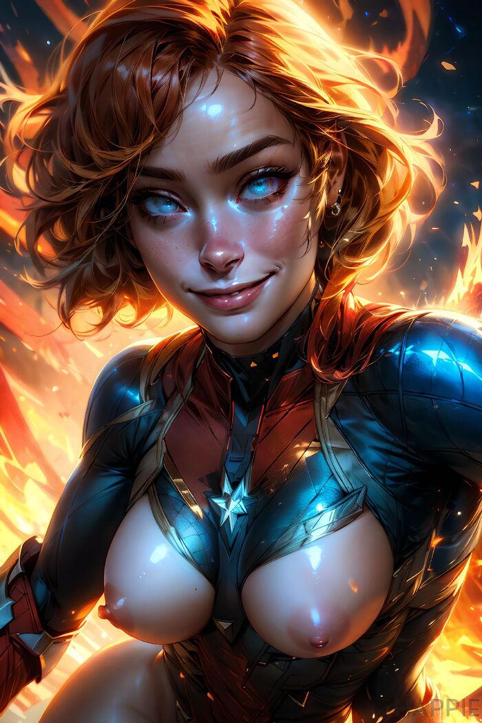 4K Captain Marvel (60 Images) AI Generated 17th image