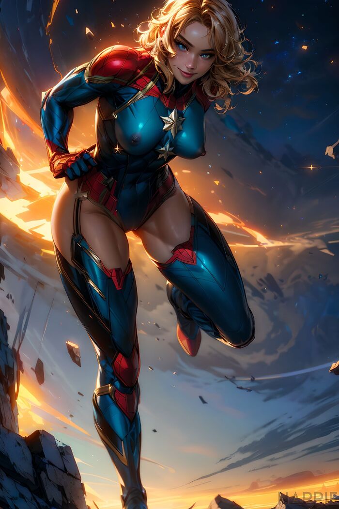 4K Captain Marvel (60 Images) AI Generated 22th image