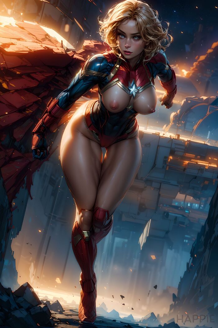 4K Captain Marvel (60 Images) AI Generated 26th image