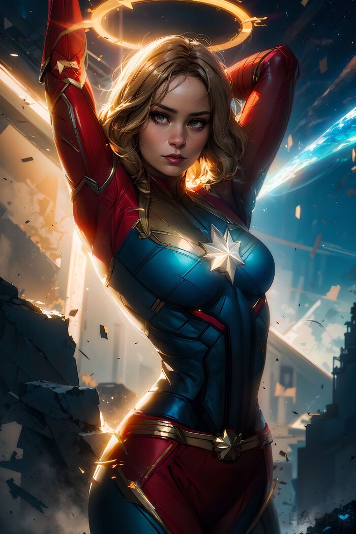 4K Captain Marvel (60 Images) AI Generated 3th image