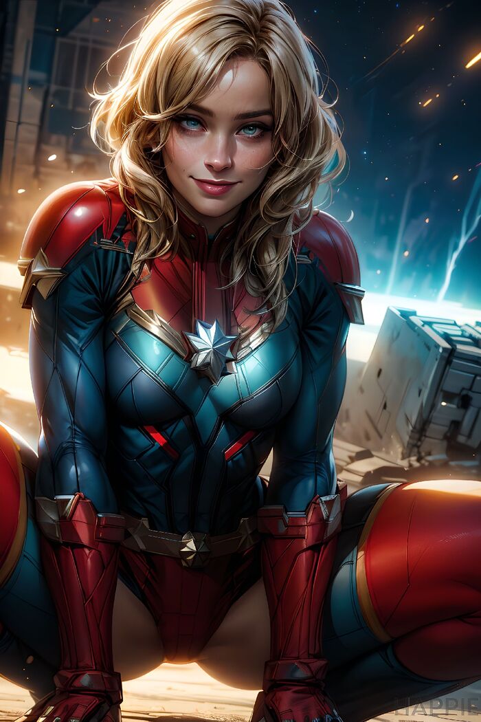 4K Captain Marvel (60 Images) AI Generated 50th image