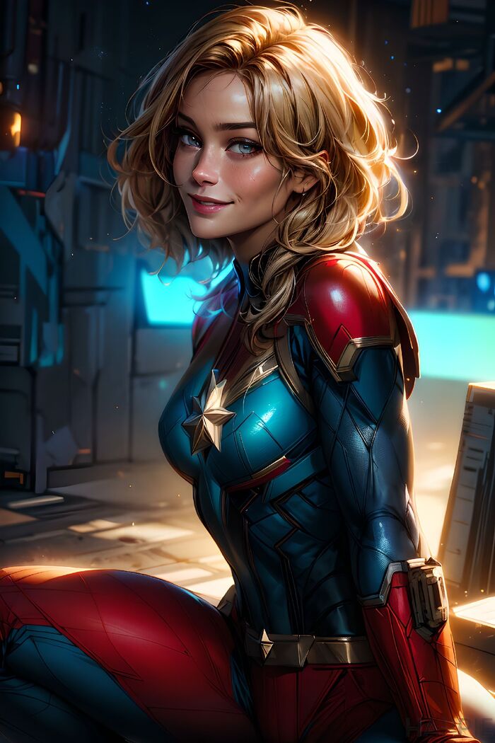 4K Captain Marvel (60 Images) AI Generated 51th image