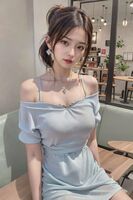 [ AI繪圖系列 ] ~ 回想在咖啡廳的夏天 • 遇見那回不去的初戀! ~💔 AI Generated