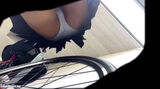 Install a hidden camera in the bicycle parking lot and watch JK's panchira voyeur video