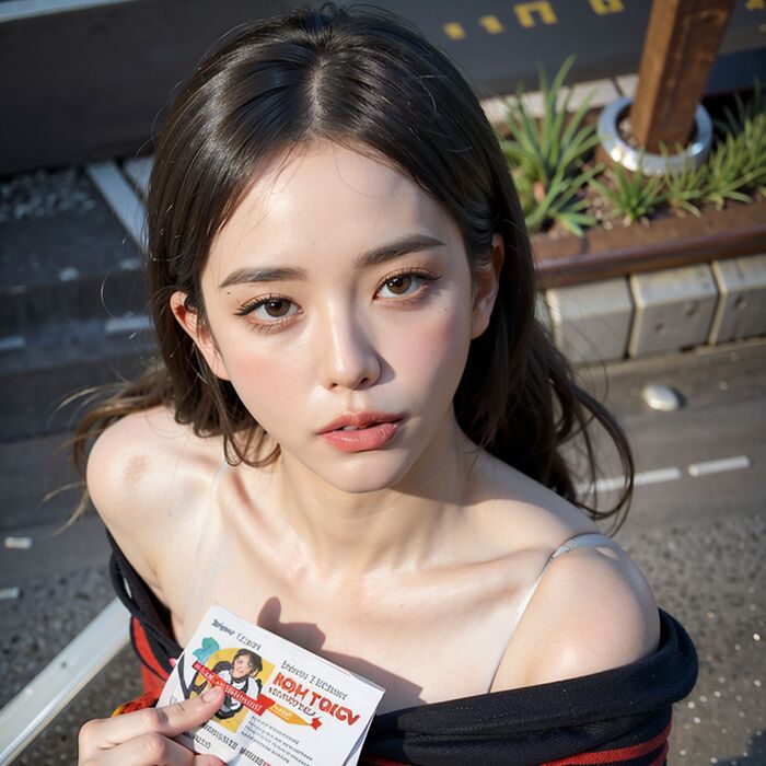 Ticket Girl AI Generated 37th image