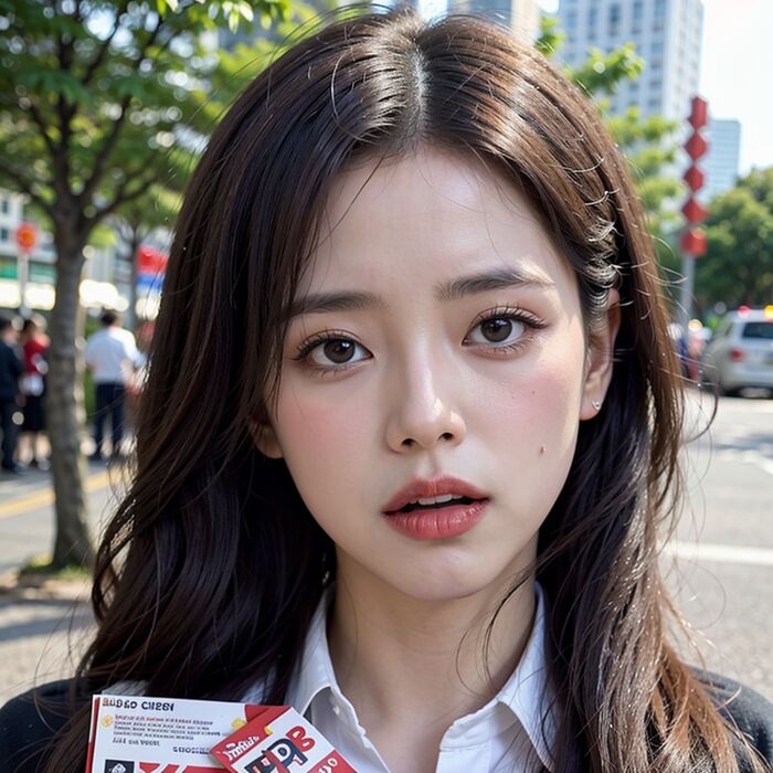 Ticket Girl AI Generated 42th image