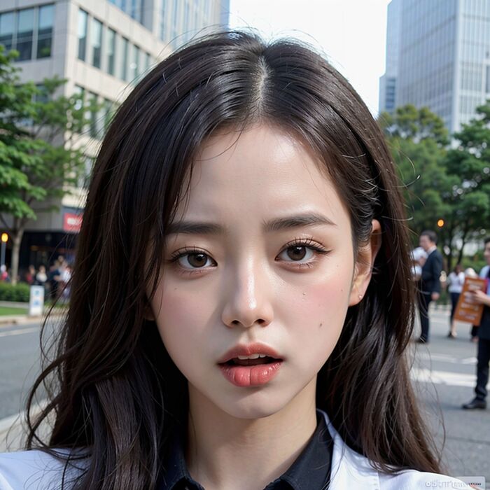 Ticket Girl AI Generated 61th image