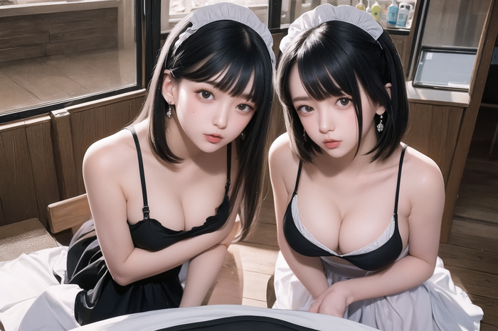 ●PIXIV●FANBOX_Kinshin_Vol.7 maid cafe AI Generated 14th image