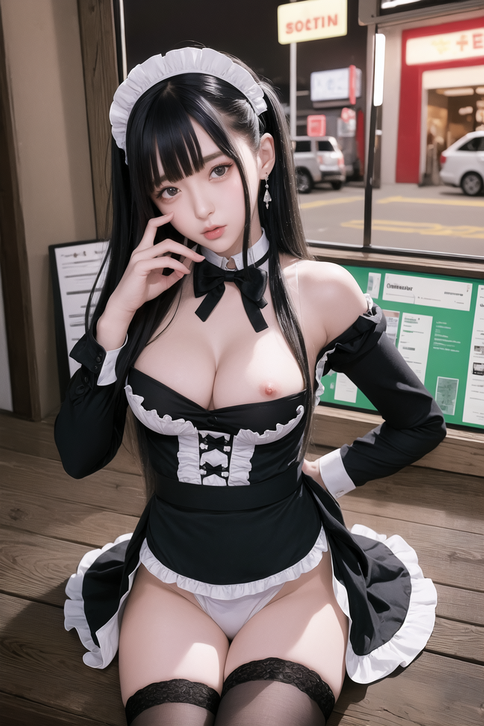 ●PIXIV●FANBOX_Kinshin_Vol.7 maid cafe AI Generated 28th image