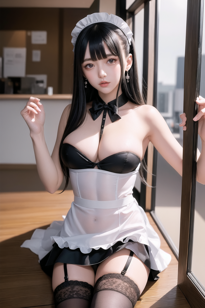 ●PIXIV●FANBOX_Kinshin_Vol.7 maid cafe AI Generated 50th image