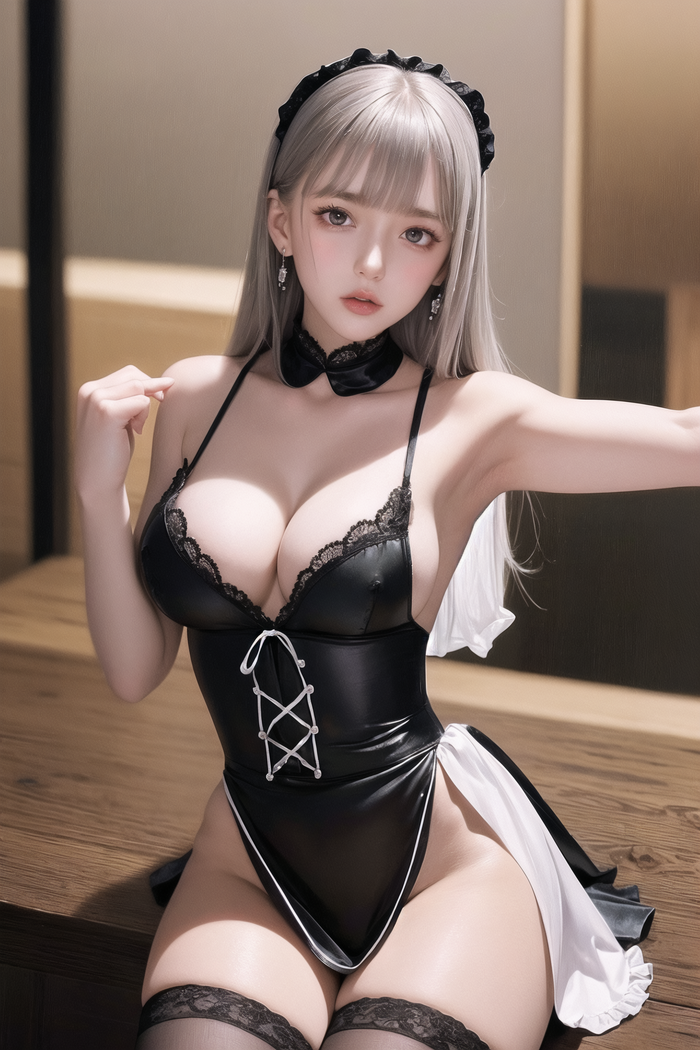 ●PIXIV●FANBOX_Kinshin_Vol.7 maid cafe AI Generated 60th image