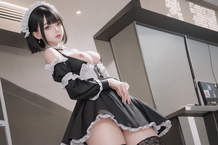 ●PIXIV●FANBOX_Kinshin_Vol.7 maid cafe AI Generated 64th image
