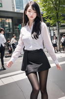●PIXIV●FANBOX_Kinshin_Vol.8 Black Pantyhose AI Generated