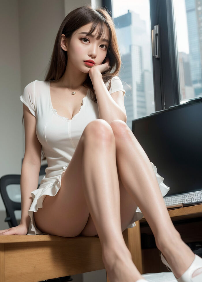 AI生成美女~Your secretary in pantyhose #1 AI Generated 23th image