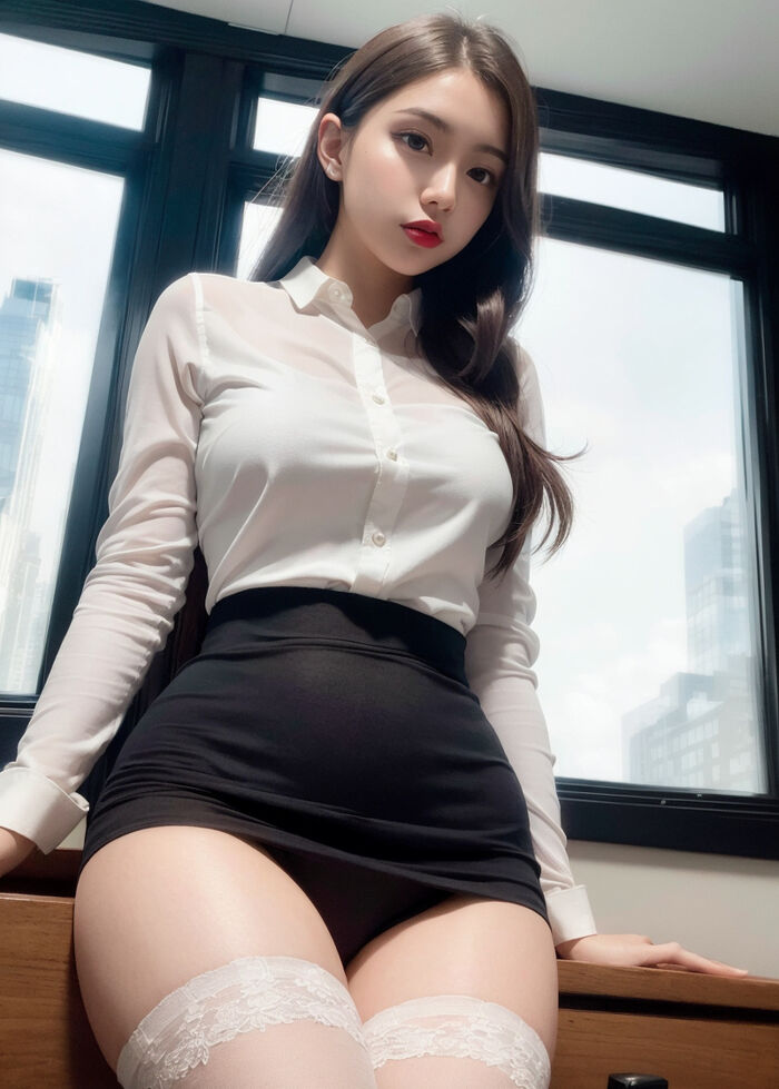 AI生成美女~Your secretary in pantyhose #1 AI Generated 46th image