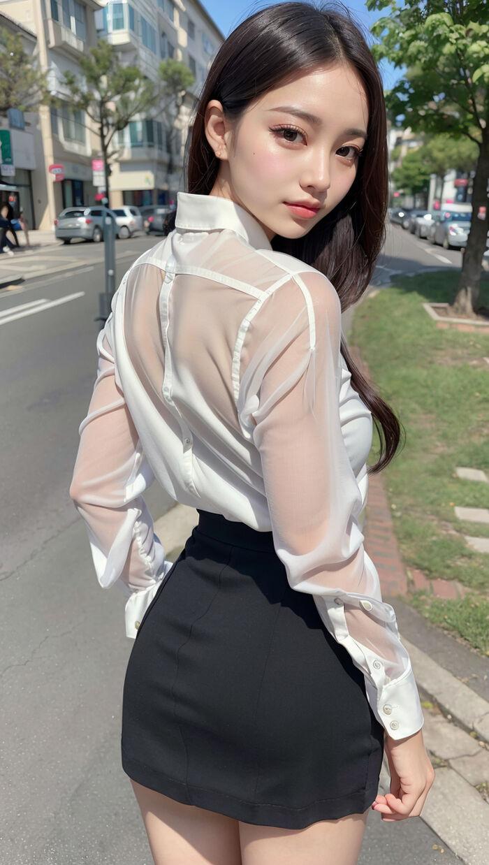 AI生成~AI FOR YOU ▶AFY-Shirt Black Skirt AI Generated 13th image