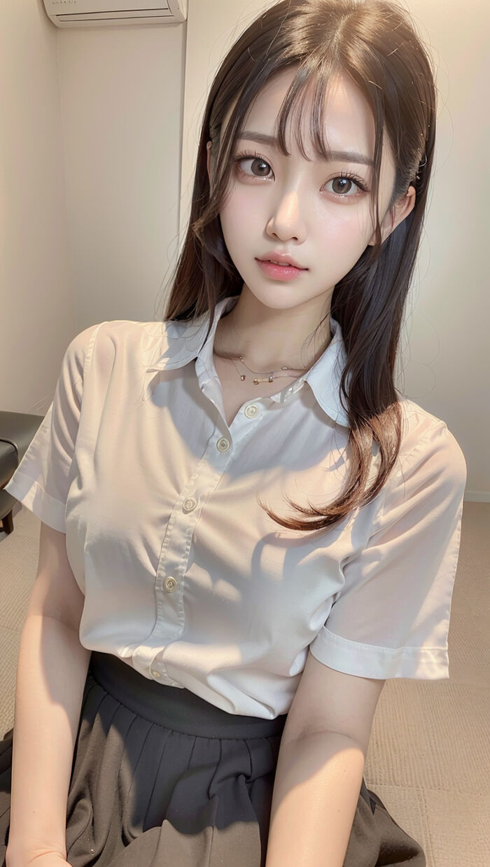 AI生成~AI FOR YOU ▶AFY-Shirt Black Skirt AI Generated 5th image