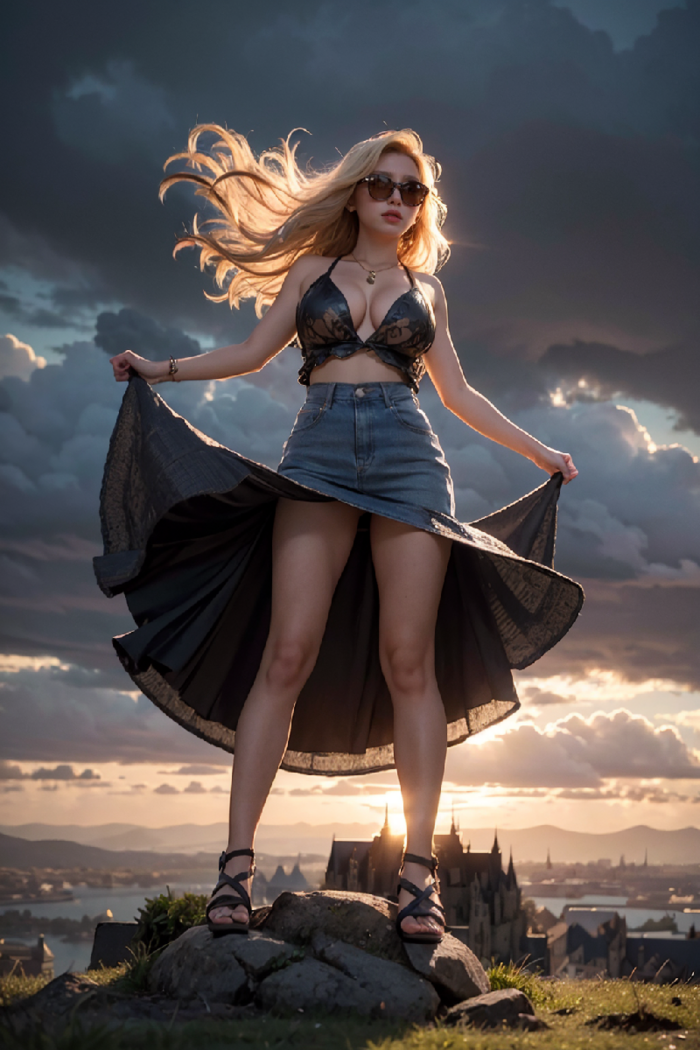 The light years that came to Mont Saint-Michel AI Generated 7th image