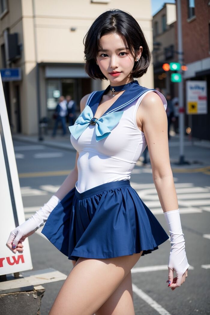 AI生成~AiMakeGirl-水野亜美（美少女戰士） AI Generated 16th image