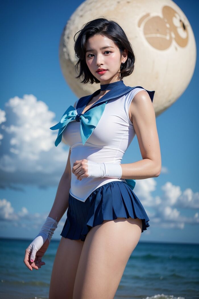 AI生成~AiMakeGirl-水野亜美（美少女戰士） AI Generated 4th image