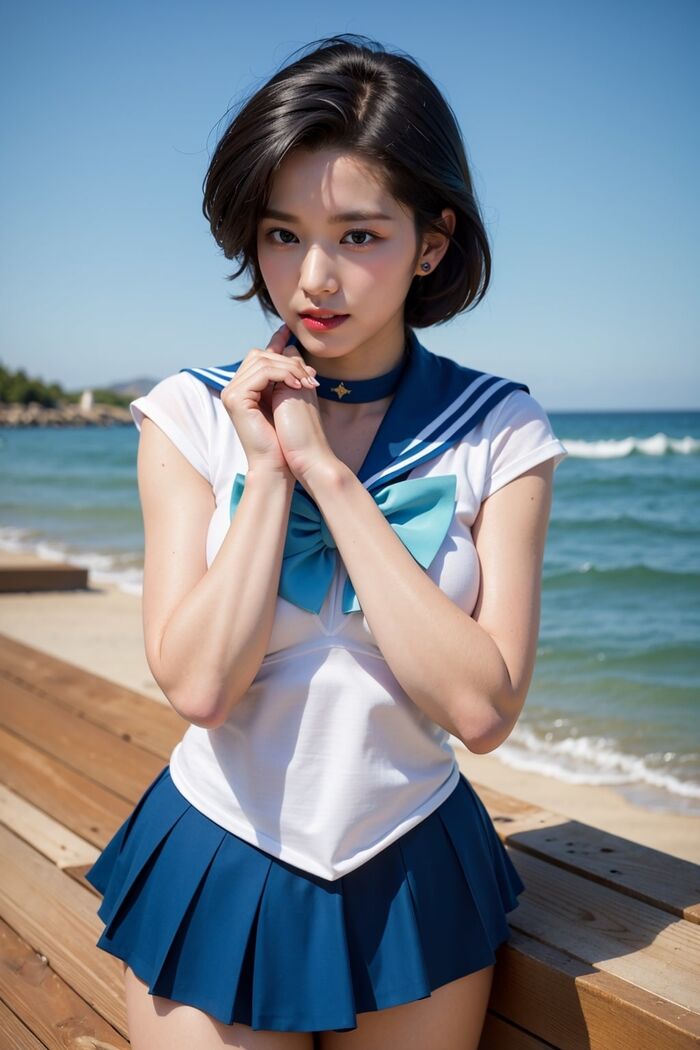 AI生成~AiMakeGirl-水野亜美（美少女戰士） AI Generated 6th image