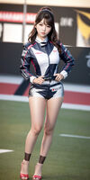 AI Generated ~ NATSUNE_AI - Goddess of the Circuit (賽車神) AI Generated