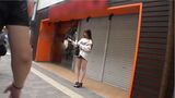 [AV image] Himari Kinoshita (Himari Hanazawa) 22 8-headed spear reader model who came to meet in hot pants with beautiful legs
