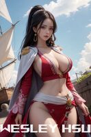 海賊王 - 不動的女帝蛇姬(波雅·漢考克) AI Generated