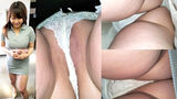 [upskirt1746 upside-down shooting older sister] 10 days in the evalator erotic raw P is taken upside down The pants situation of the shop clerk whose plump buttocks and crotch bulge are erotic (1)